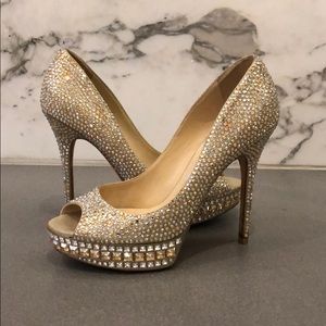 Jimmy Choo "Kendall" Swarovski crystal stilettos
